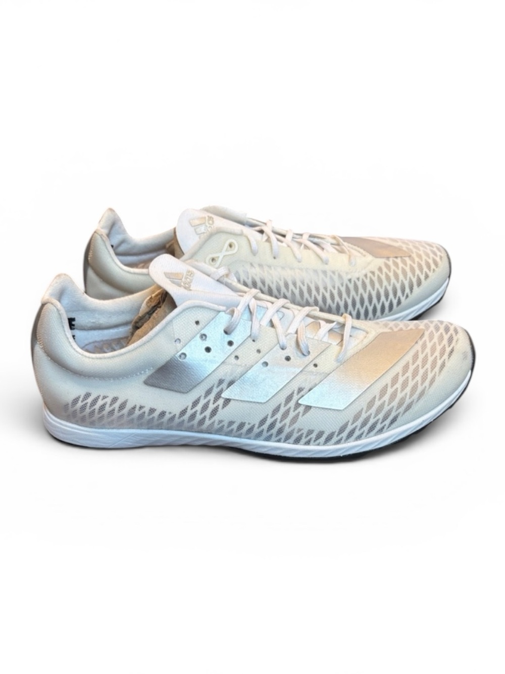 Adidas Adizero XC Sprint Spikes Running Shoes Women’s 7 White/Metallic READ